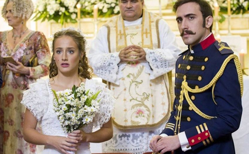 Lídia e Otávio em cena de Orgulho e Paixão (Foto: Reprodução)