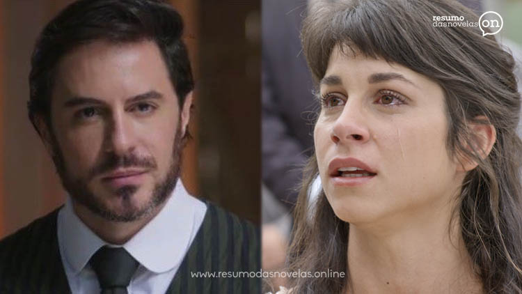 Mariana e Xavier na novela das seis