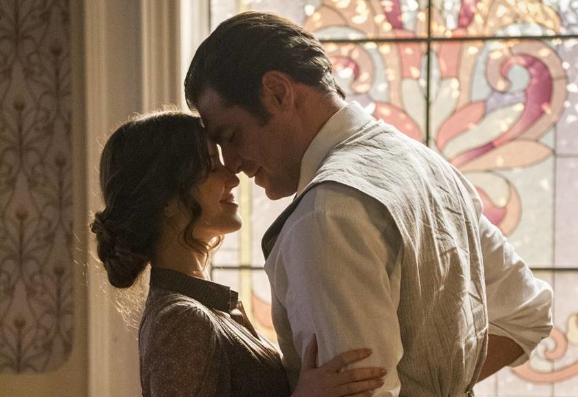 Elisabeta (Nathalia Dill) e Darcy (Thiago Lacerda) em Orgulho e Paixão (Foto: Divulgação)