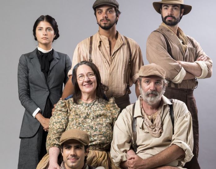 A família de italianos em Orgulho e Paixão (Foto: Divulgação)