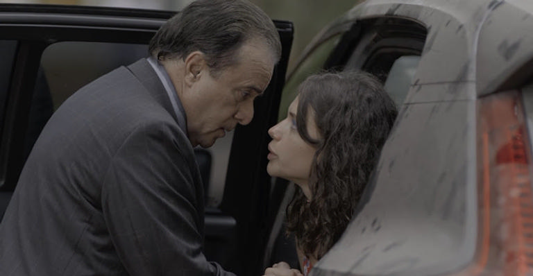 Olavo e Lourdes Maria em cena de O Sétimo Guardião (Foto: Reprodução)