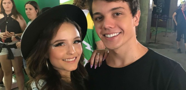 Larissa Manoela e Leo Cidade. Foto - Instagram.