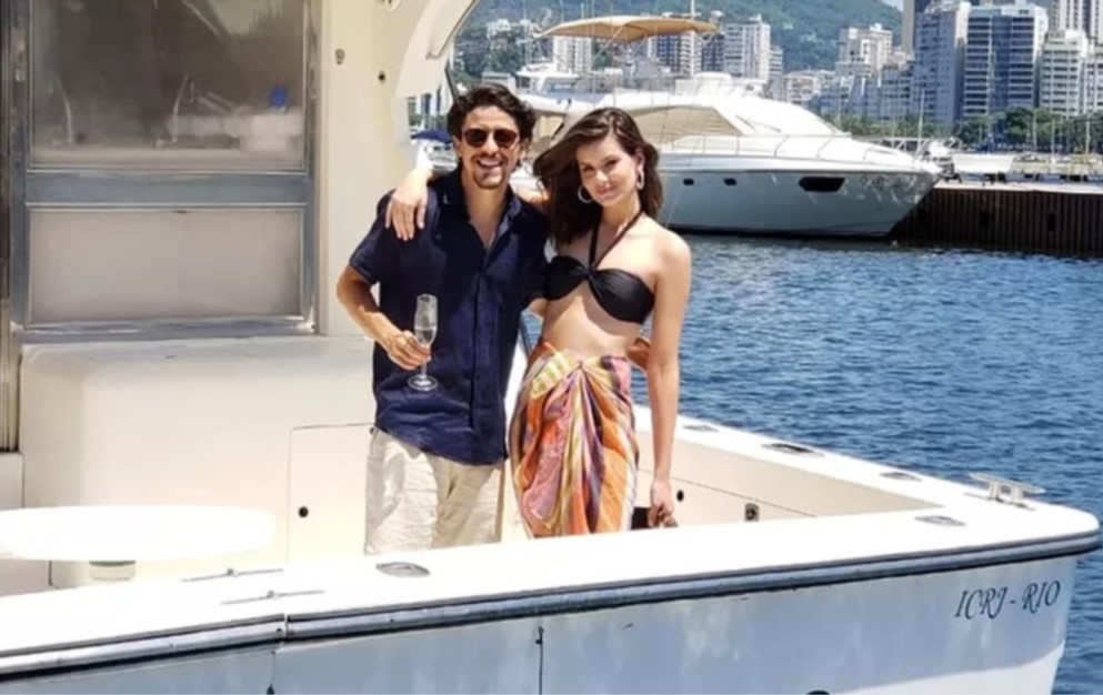 Jerônimo e Vanessa em Verão 90 (Foto: Reprodução)