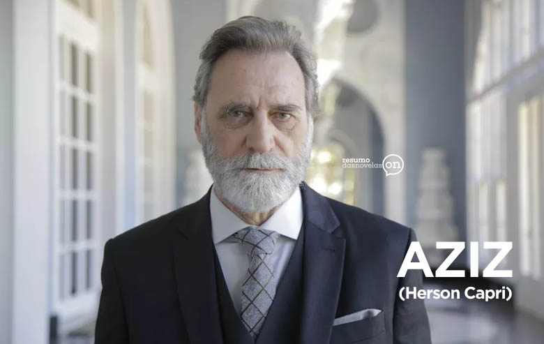 Herson Capri como Aziz Abdallah em Órfãos da Terra