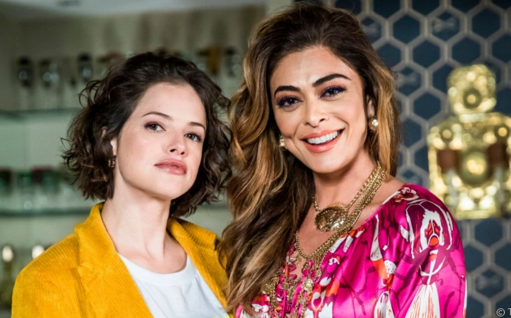 Agatha Moreira e Juliana Paes em A Dona do Pedaço (Foto: Divulgação/Globo)