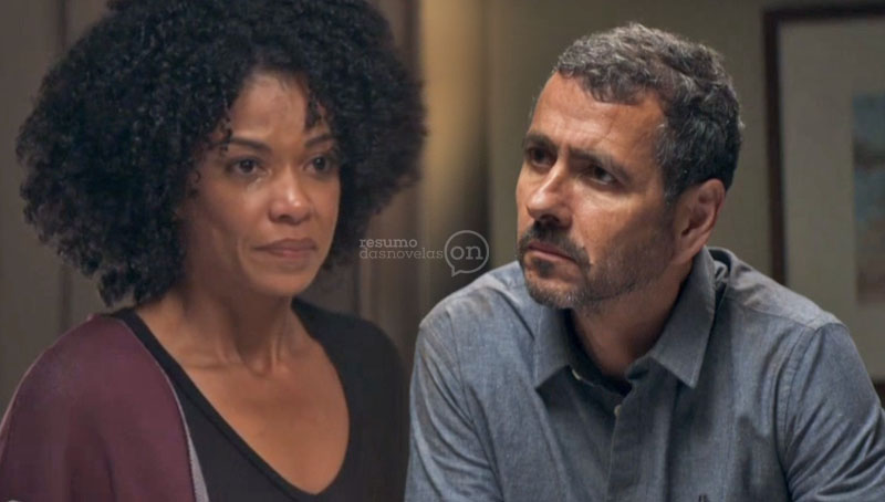 Amadeu e Gilda em cena de A Dona do Pedaço (Foto: Montagem)