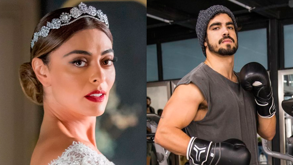 Maria da Paz e Rock em cenas da novela A Dona do Pedaço (Foto: Montagem)