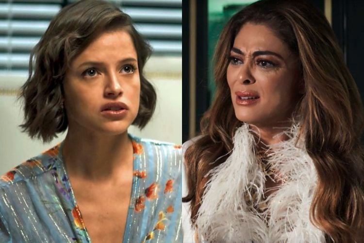 Josiane (Agatha Moreira) e Maria da Paz (Juliana Paes) em A Dona do Pedaço (Foto: Divulgação)