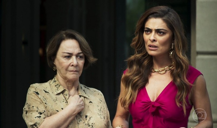 Evelina e Maria da Paz em cena da novela A Dona do Pedaço (Foto: Reprodução)