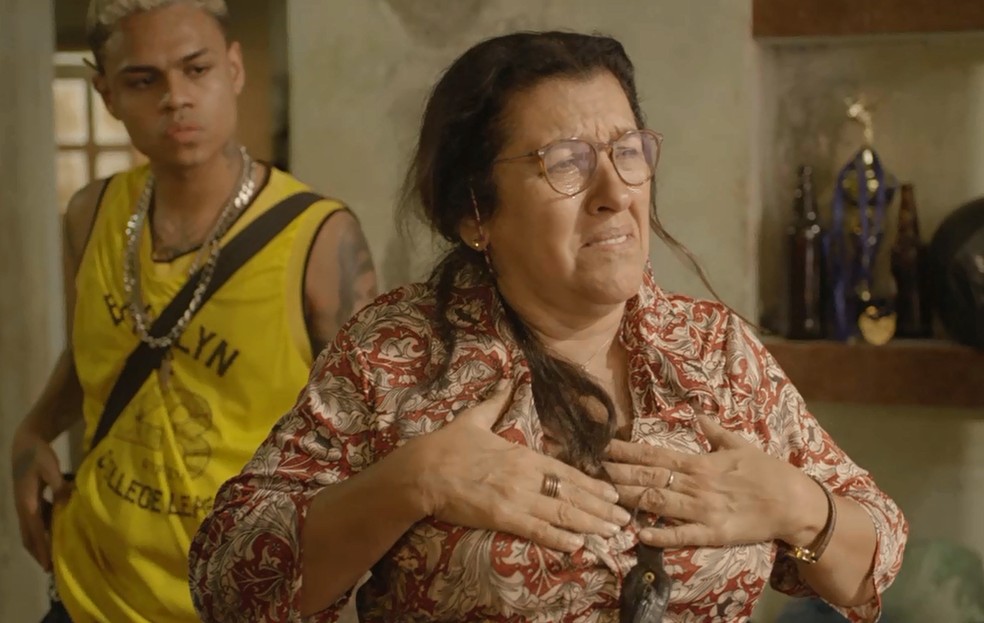 Lurdes em cena da novela Amor de Mãe, da Globo (Foto: Reprodução)