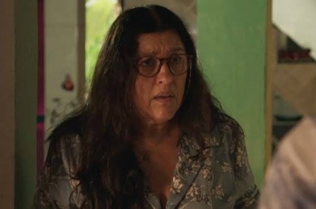 Lurdes em cena da novela das 21h, Amor de Mãe Foto: Reprodução)