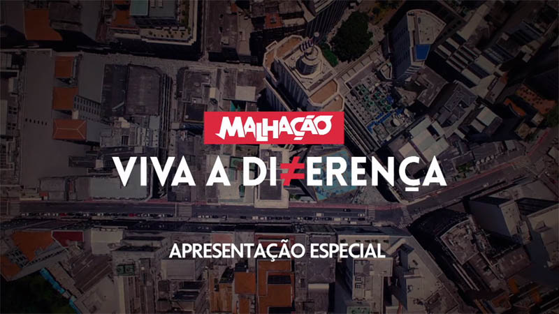 Logo da novela malhação viva a diferença