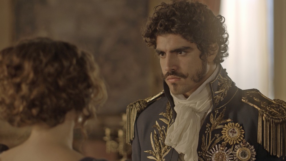 Pedro e Leopoldina em cena da novela Novo Mundo - Foto: Reprodução