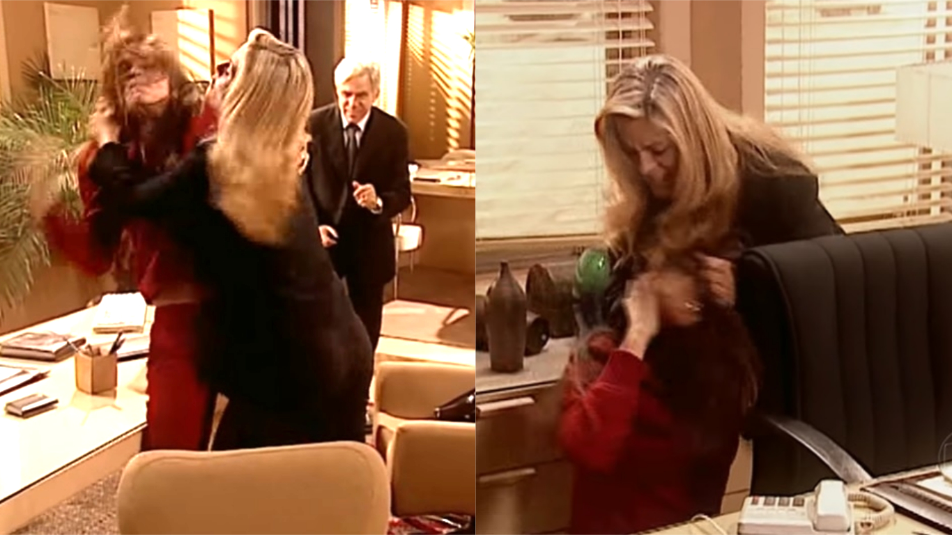 Finalmente! Yvete flagra Alicinha com Leônidas e dá uma surra na vilã: “Falsa!”