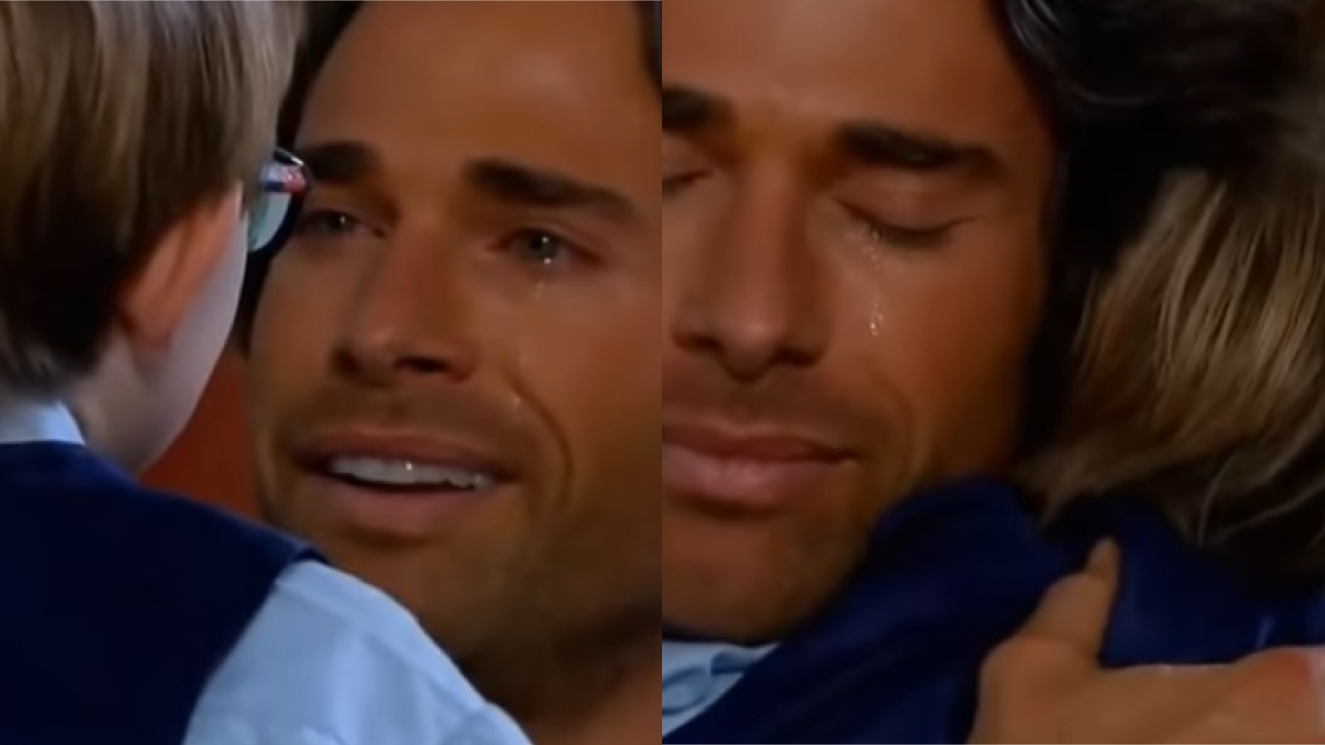 O lindo reencontro de Alessandro e Laurinho, pai e filho após 7 anos; veja