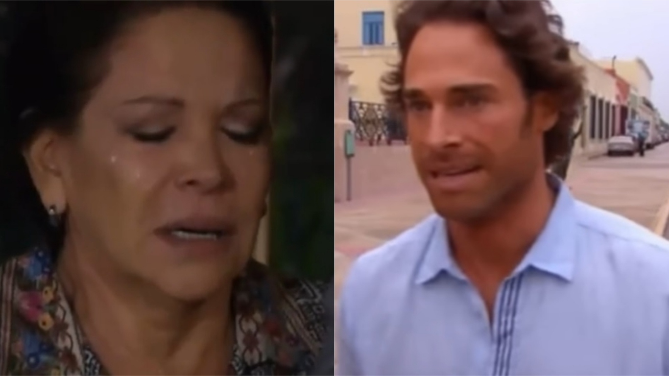 Pedro Medina sequestra Rosário na frente de Alessandro e tortura a mulher