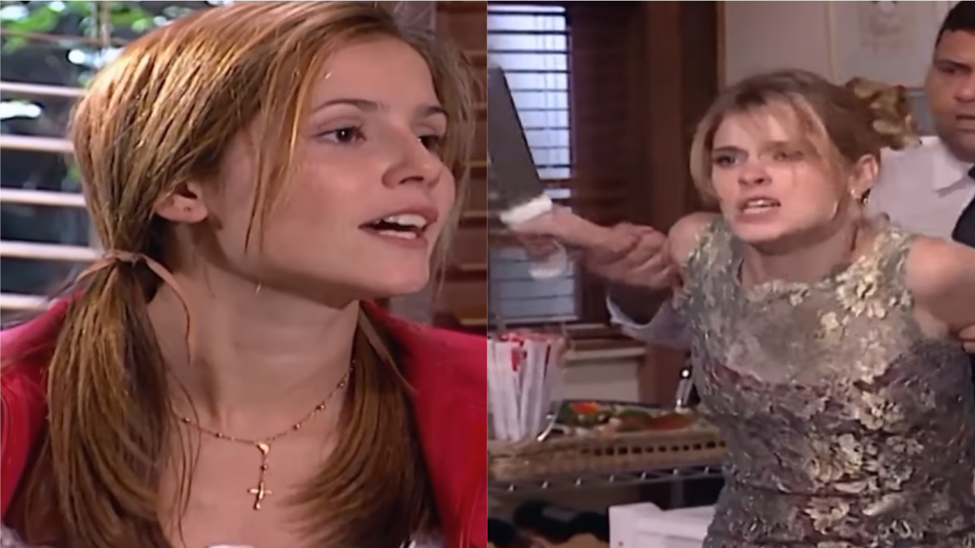 Camila puxa a faca para Íris e tenta matá-la: “Sua cretina”