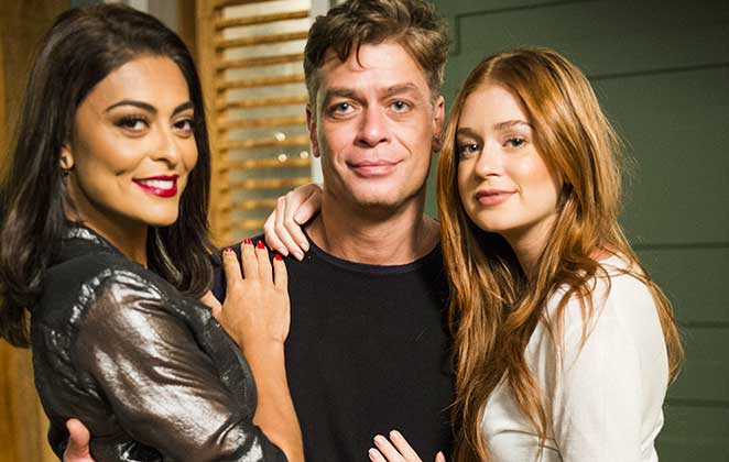 Carolina, Arthur e Eliza em cena de Totalmente Demais - Foto: Reprodução