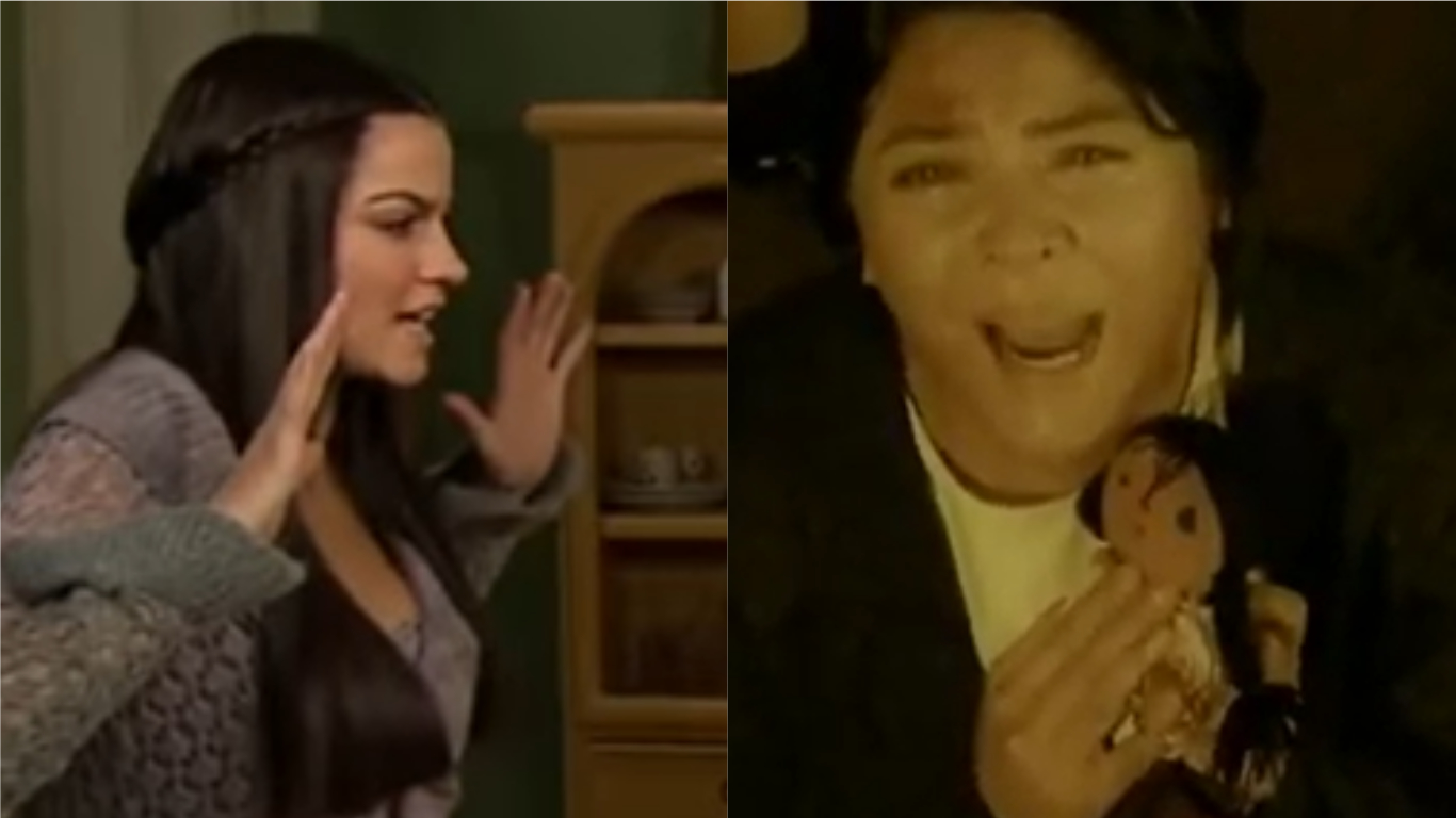 Maria vê Vitória com a sua boneca de infância e desconfia de grande segredo