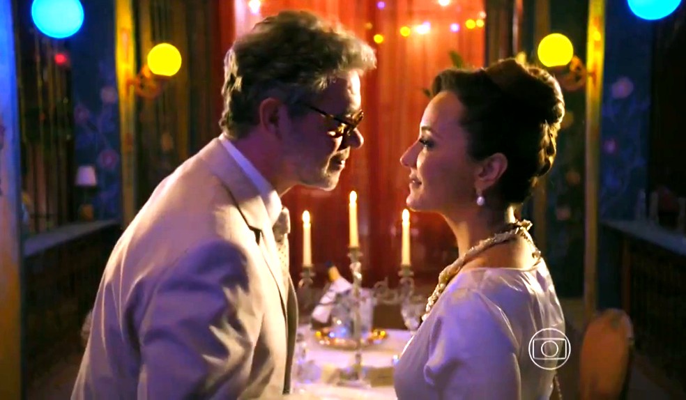 Duque e Guiomar na novela Flor do Caribe - Foto: Reprodução