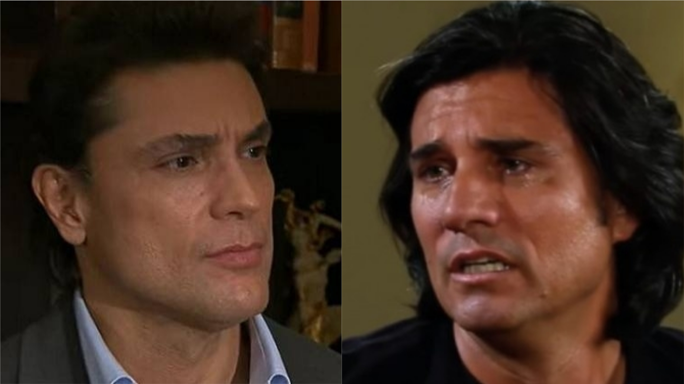 Osvaldo descobre que João Paulo é o pai da filha que teve com Vitória e fica incrédulo