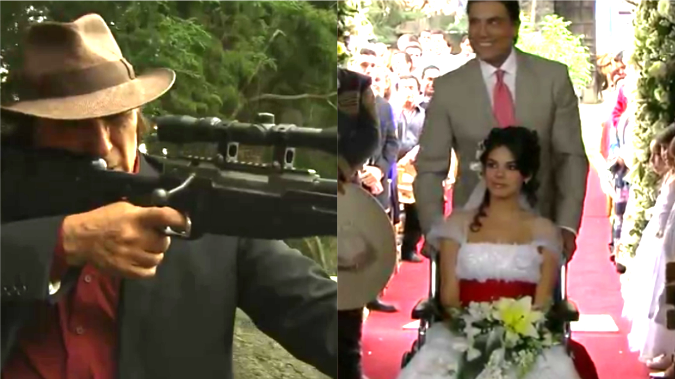 Padilha invade o casamento de Fernanda para matá-la com uma arma e tem surpresa desastrosa