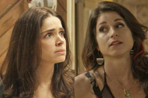 Na novela Haja Coração, Carmela fará de tudo para proteger Shirlei (Foto: Reprodução/ Globo)