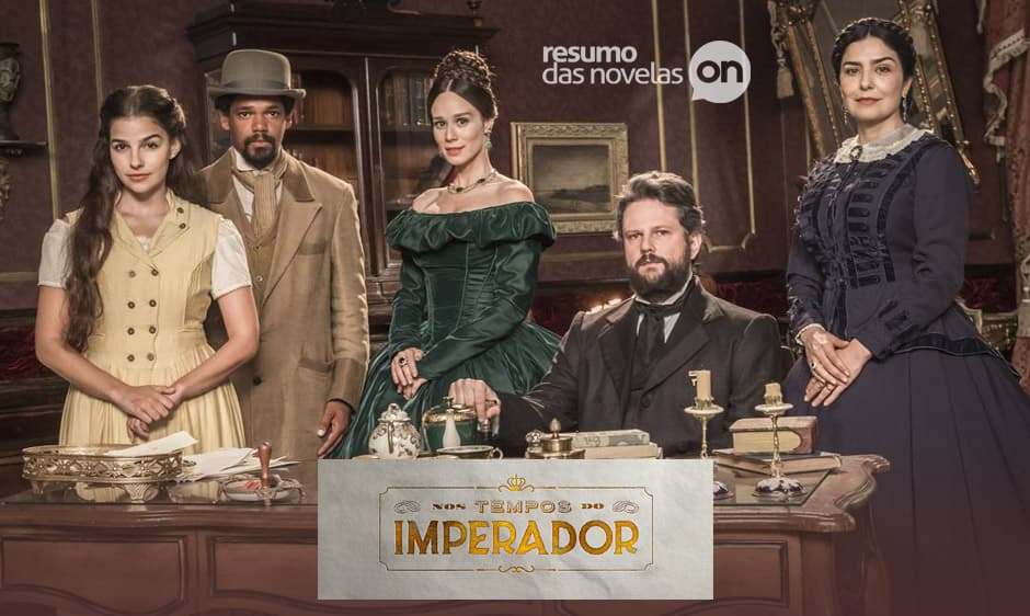 Capa do resumo da novela Nos Tempos do Imperador