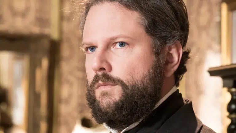 Dom Pedro II em cena da novela Nos Tempos do Imperador (Foto: Reprodução)