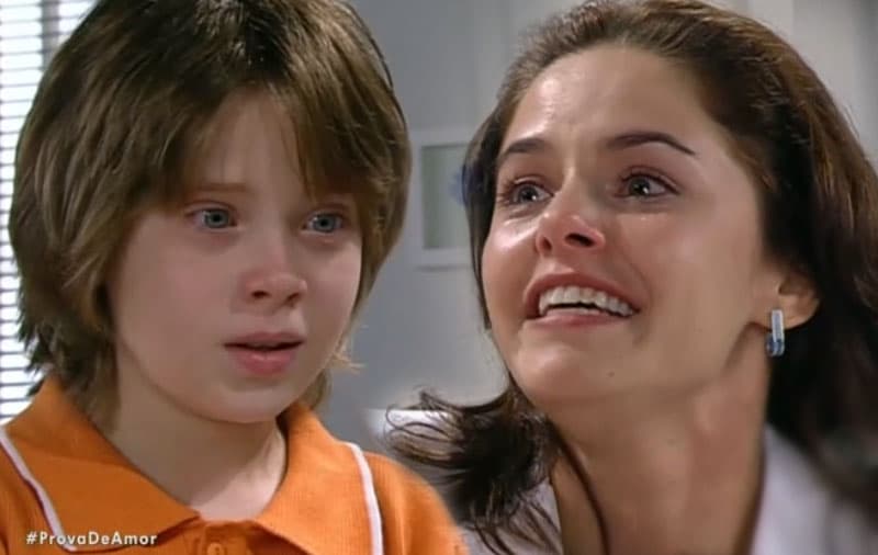 Joãozinho e Joana na novela Prova de Amor