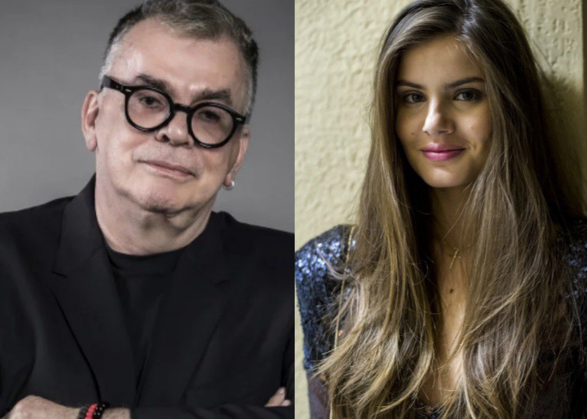 O autor Walcyr Carrasco e Camila Queiroz (Foto: Reprodução) 