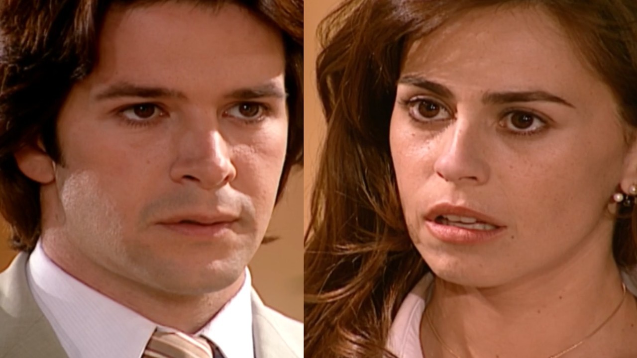 Lucas e Maysa na novela O Clone (Foto: Reprodução) 