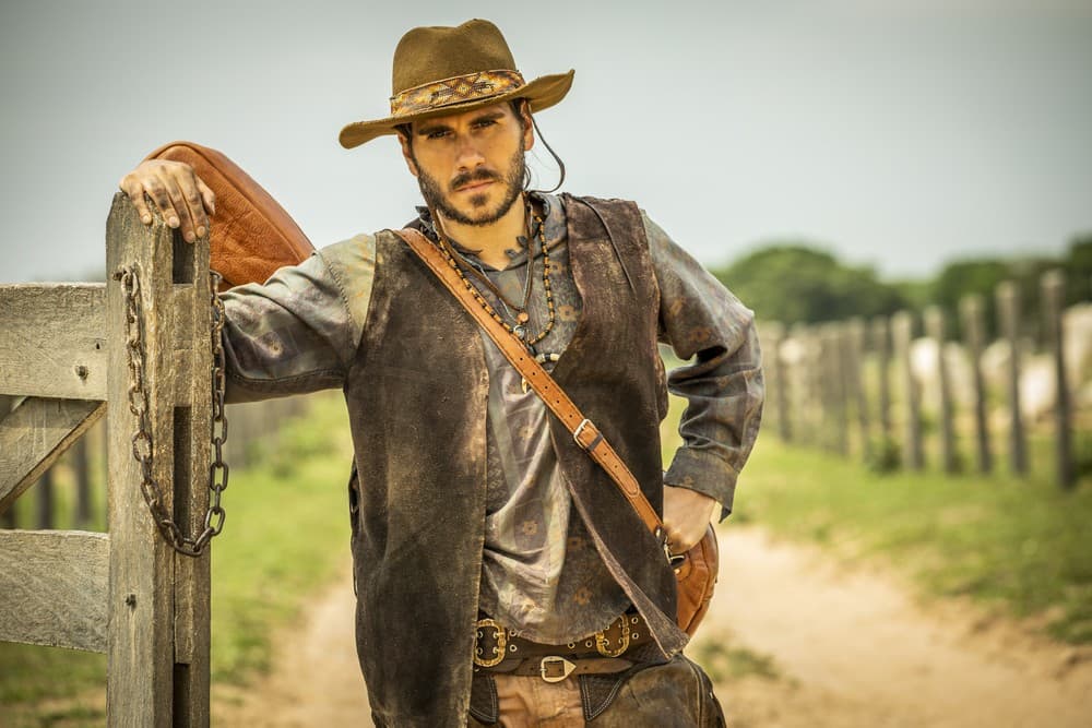 Gabriel Sater como o Tibério de Pantanal (Foto: Reprodução) 