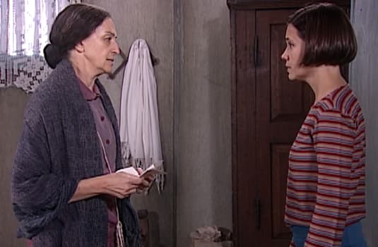 Neca e Catarina conversando