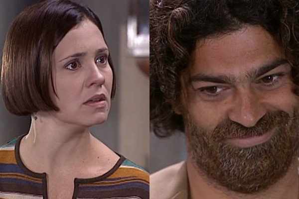 Catarina e Petruchio em cena de O Cravo e a Rosa (Foto: Reprodução)