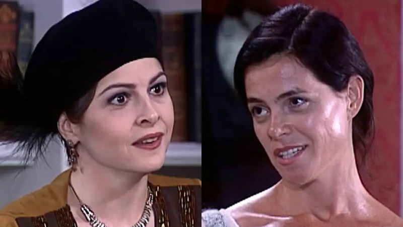 Marcela e Berenice em O Cravo e a Rosa