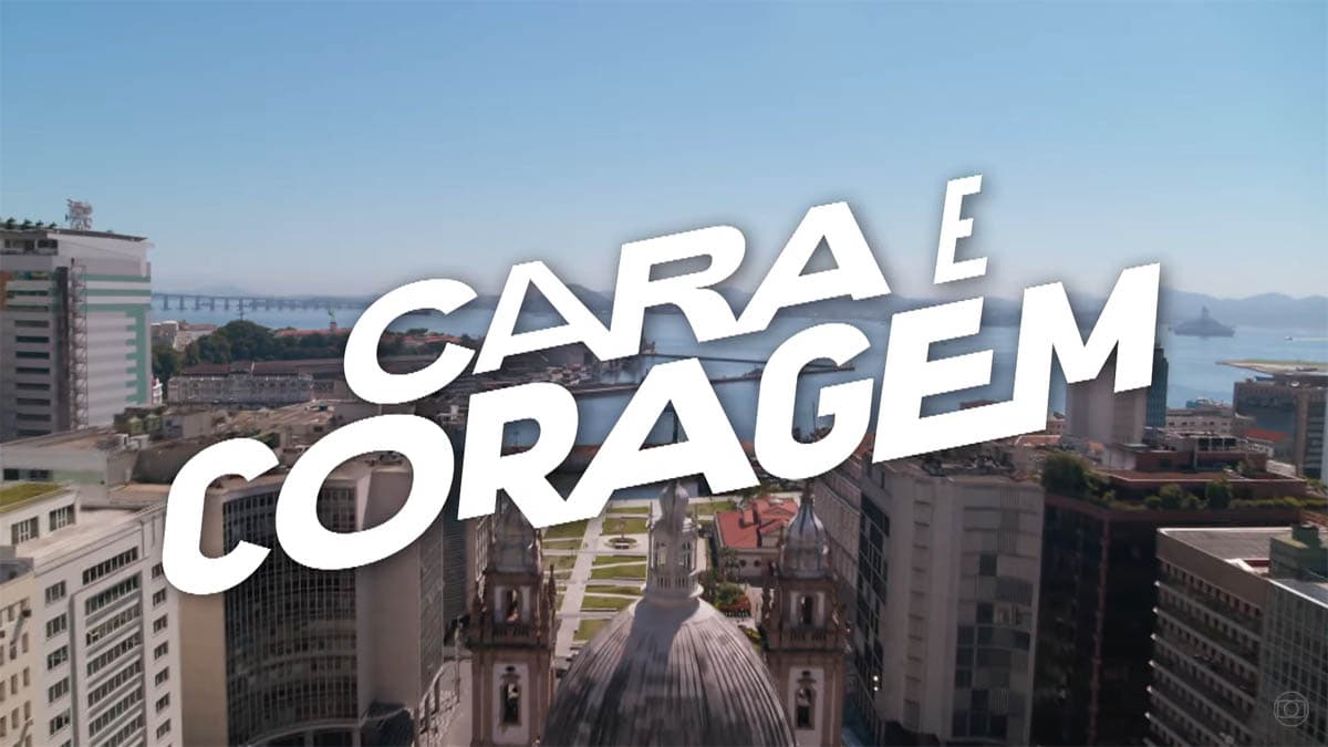 Logo da novela Cara e Coragem