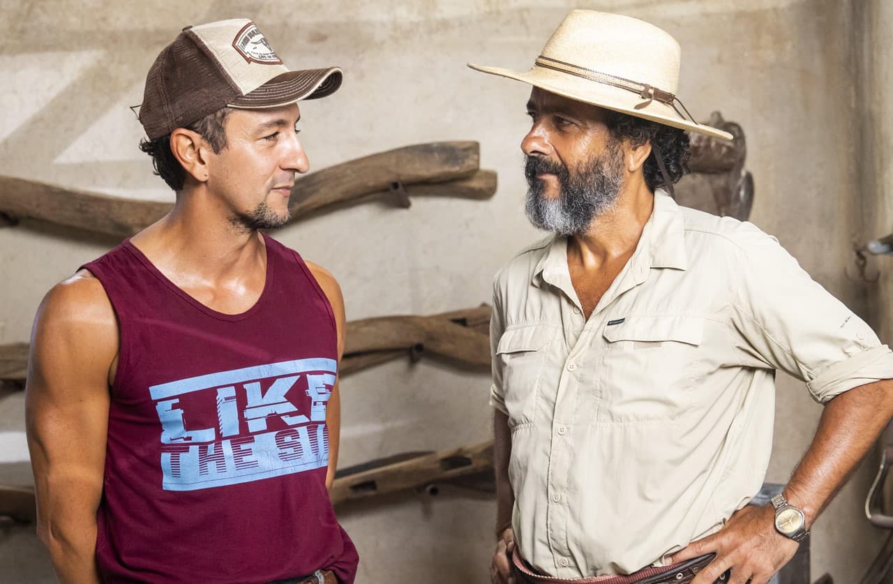 José Lucas e José Leôncio na novela Pantanal