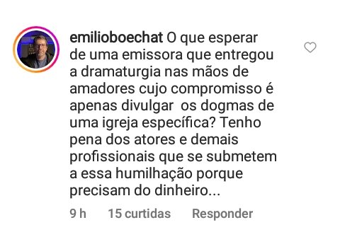 Emilio Boechat surpreendeu com desabafo feito sobre a situação da Record (Foto: Reprodução) 