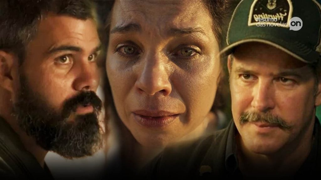 Alcides, Maria Bruaca e Tenório na novela Pantanal