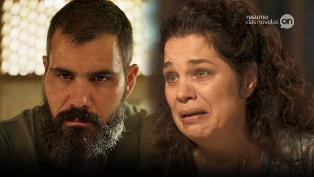 Alcides e Maria Bruaca em Pantanal, novela das 9 da Globo