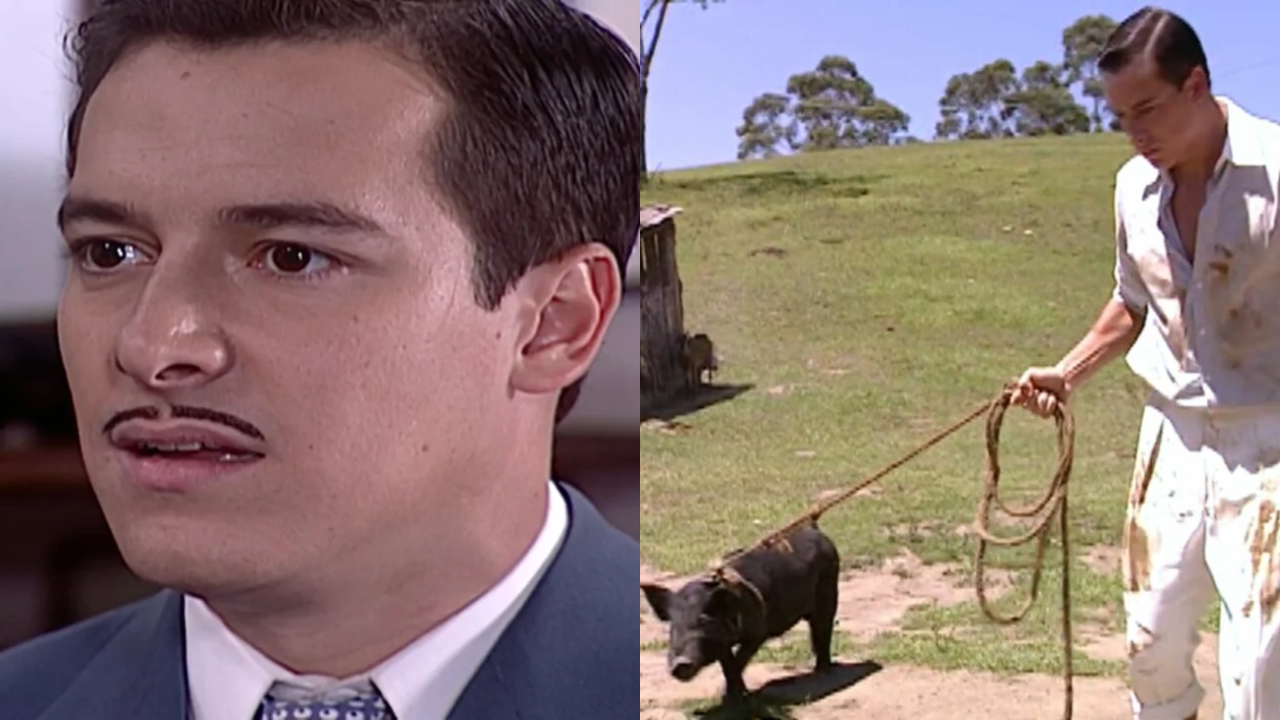 Na ruína, Heitor vai morar na fazenda do pai biológico e vira peão em trabalho da roça: “Banho nos porcos?”