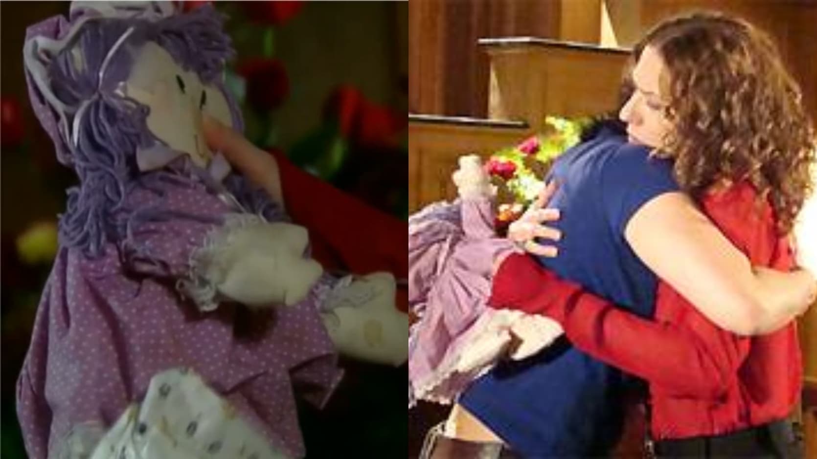 Boneca de infância sela paz entre Flora e Donatela, as duas se abraçam e vilã acredita: “Você ainda tinha ela?”