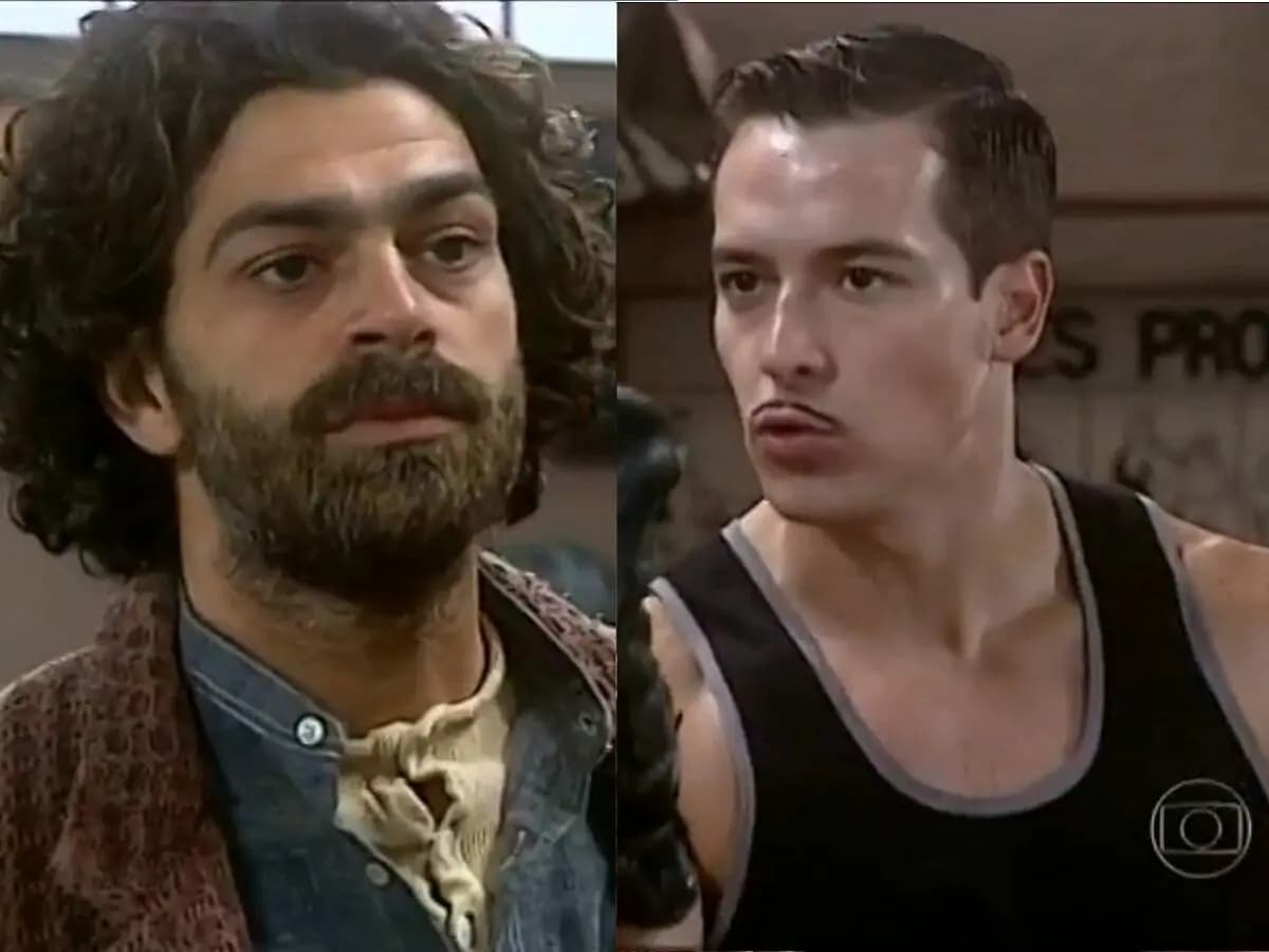 Petruchio e Heitor em O Cravo e a Rosa (Foto: Reprodução) 