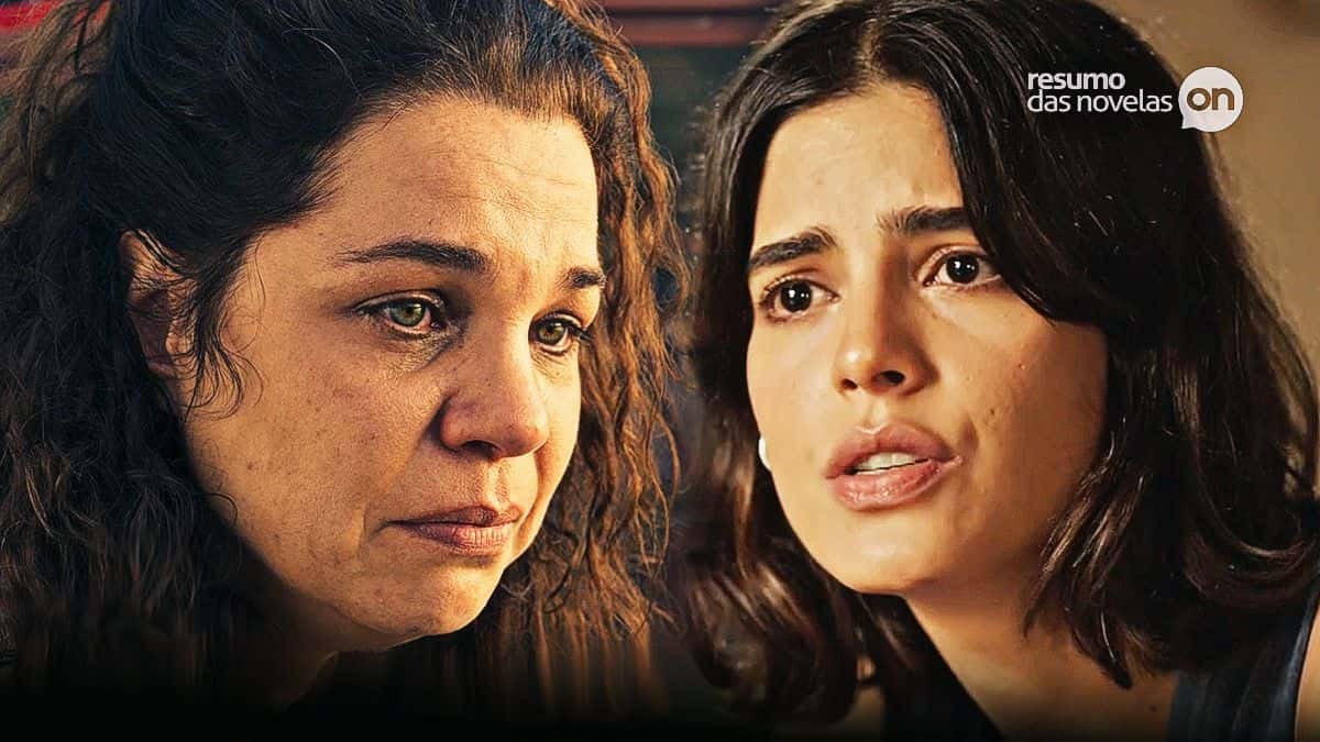 Maria Bruaca e Guta em Pantanal, novela das 9 da Globo