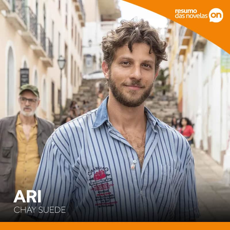 Ari, personagem de Chay Suede na novela Travessia