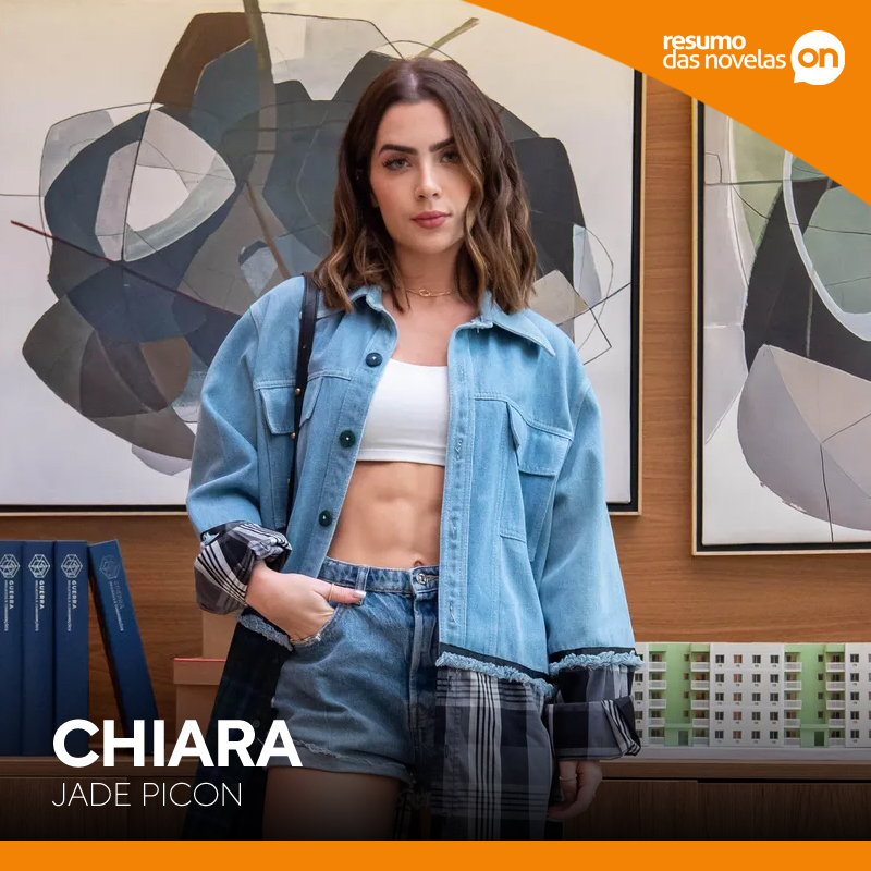 Chiara, personagem de Jade Picon na novela Travessia