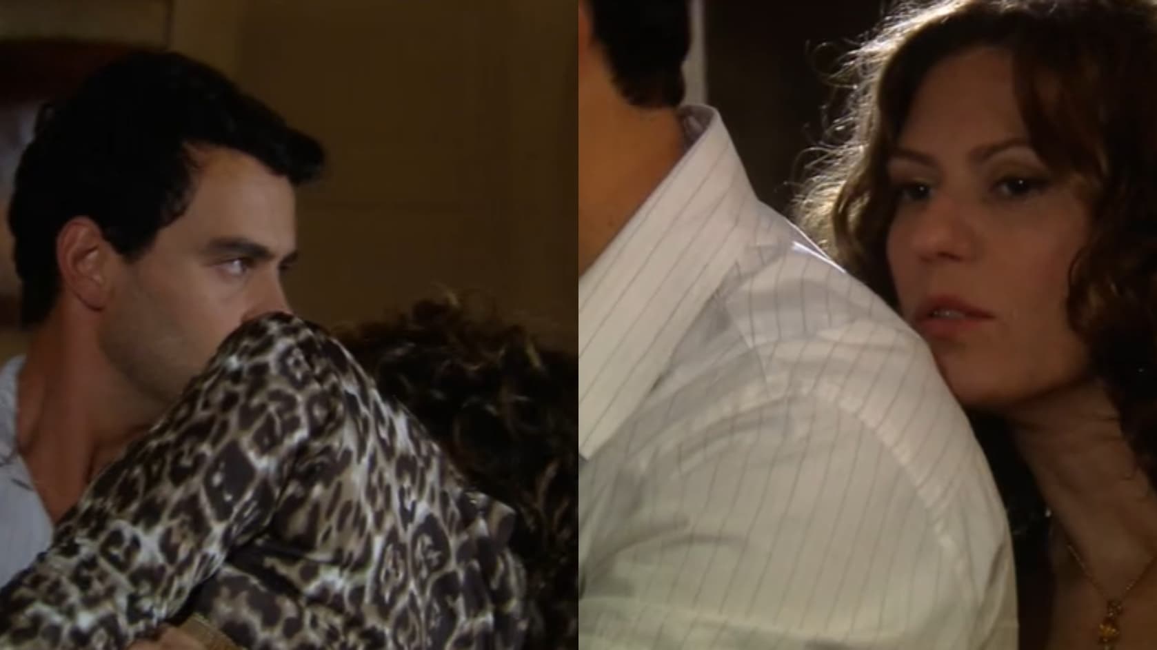 Flora finge desmaiar nos braços de Zé Bob, faz ele aproveitar para vasculhar o seu quarto e aparece em pé atrás dele: “procurando alguma coisa?”