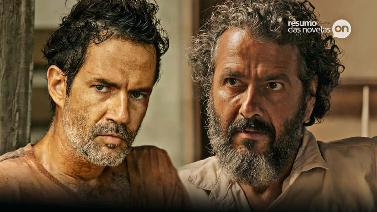 Zé Leôncio e Solano em Pantanal, novela das nove da Globo