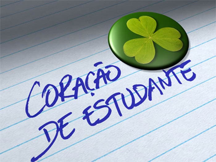 Logo da novela Coração de Estudante